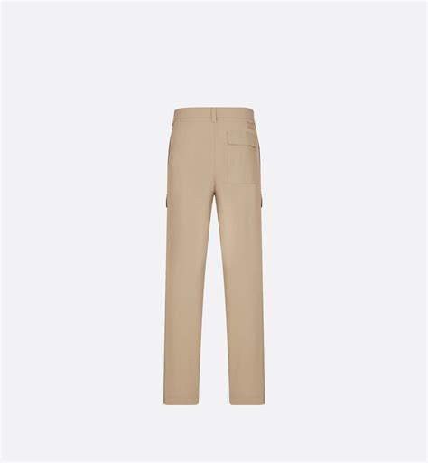 dior cargo broek|Cargo Pants Beige Blended Cotton .